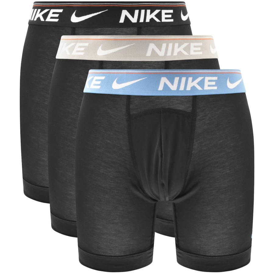 Image number 1 for Nike 3 Pack Boxer Briefs Black