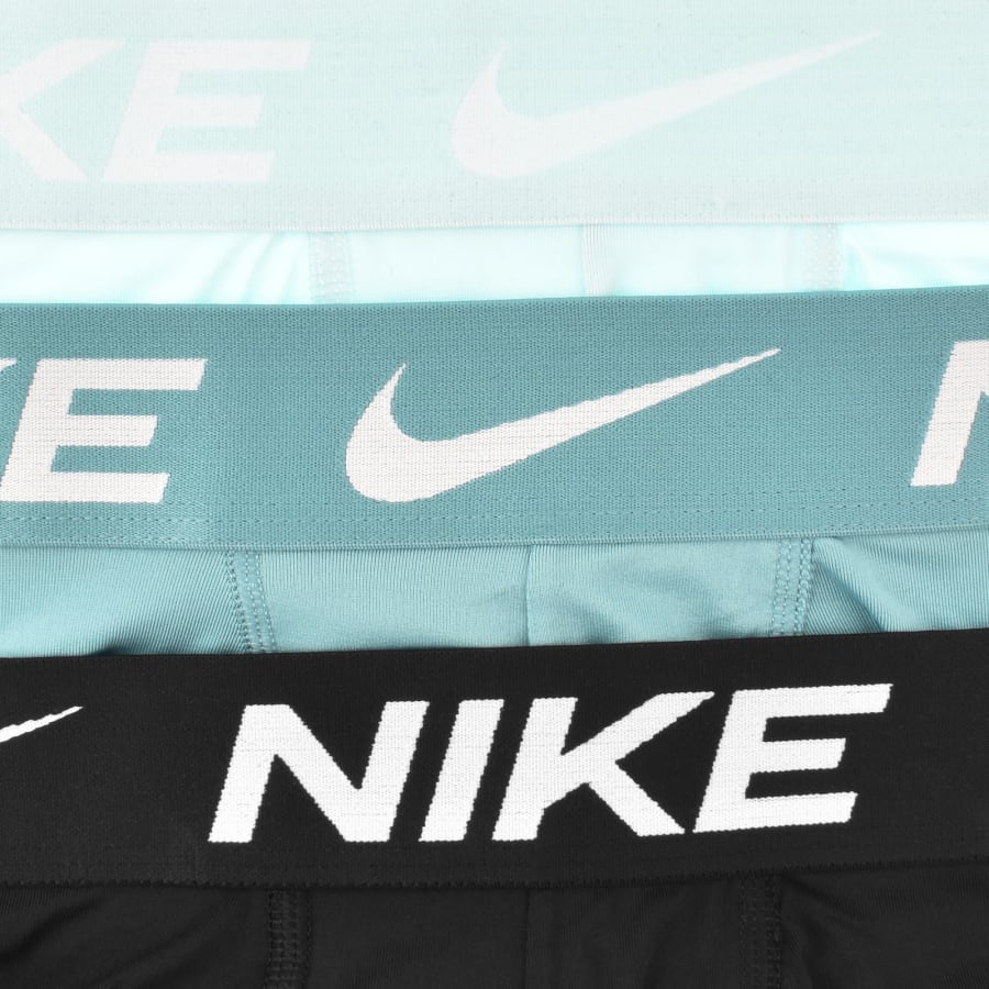 Image number 5 for Nike Logo 3 Pack Boxer Shorts Black