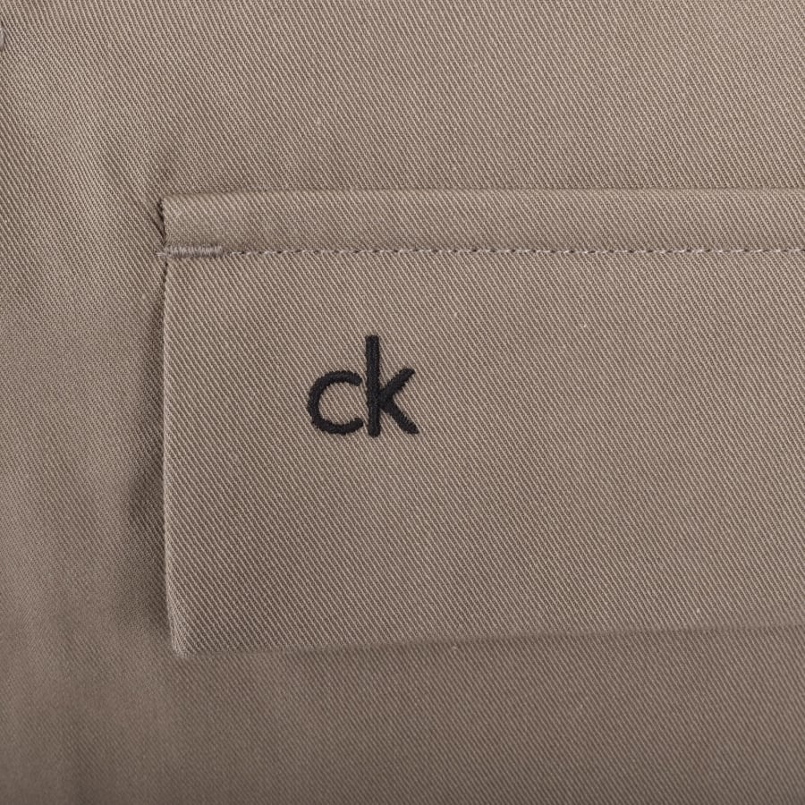 Image number 3 for Calvin Klein Overshirt Jacket Fossil Brown