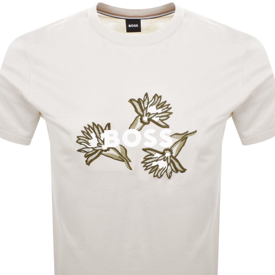 Image number 2 for BOSS CThompson 121 T Shirt Cream
