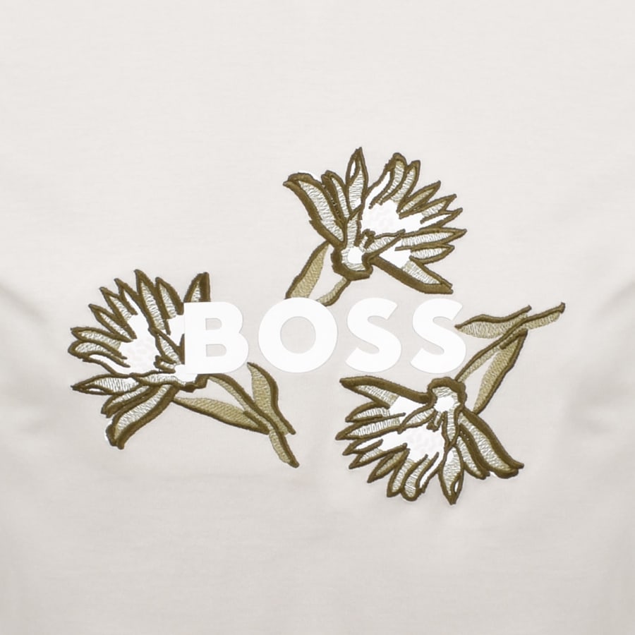 Image number 3 for BOSS CThompson 121 T Shirt Cream