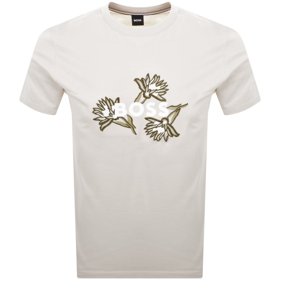 Image number 1 for BOSS CThompson 121 T Shirt Cream