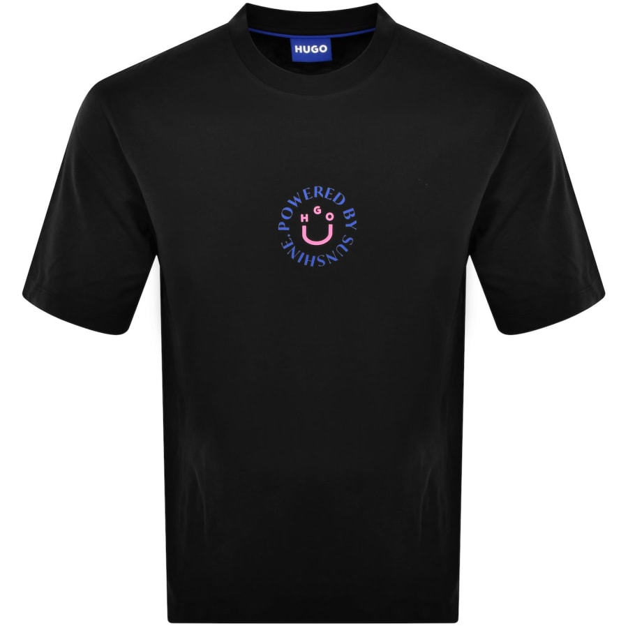 Image number 2 for HUGO Blue Napoka T Shirt Black