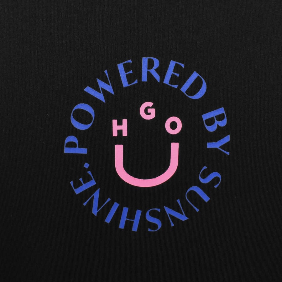 Image number 4 for HUGO Blue Napoka T Shirt Black