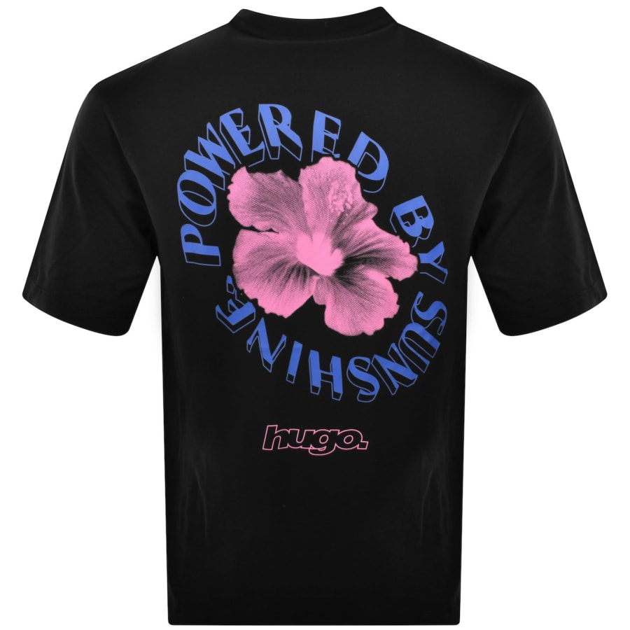 Image number 5 for HUGO Blue Napoka T Shirt Black
