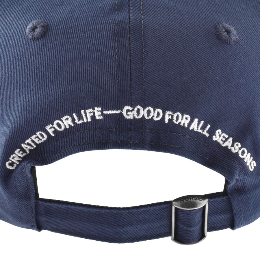 Image number 3 for Norse Projects Twill Sports 6 Cap Blue