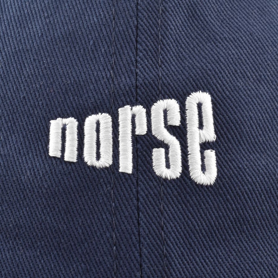 Image number 4 for Norse Projects Twill Sports 6 Cap Blue