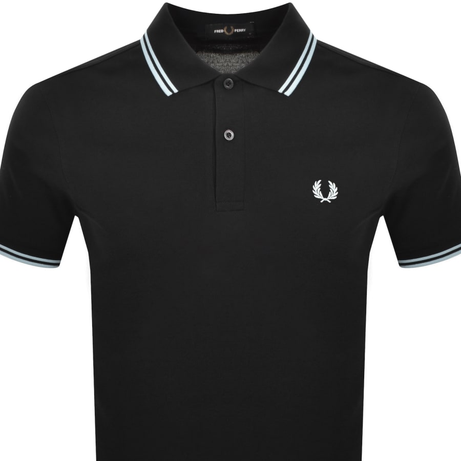 Image number 2 for Fred Perry Twin Tipped Polo T Shirt Black