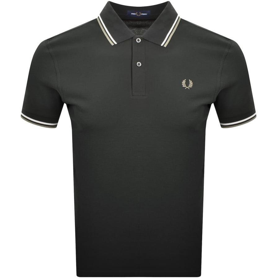 Image number 1 for Fred Perry Twin Tipped Polo T Shirt Green