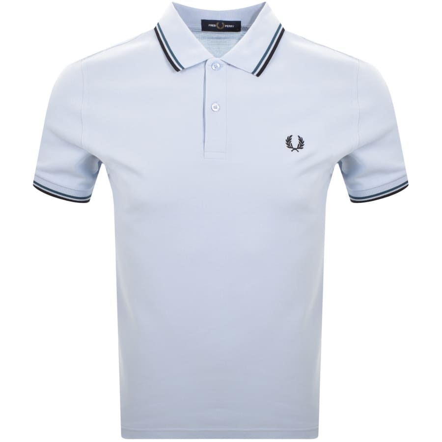 Image number 1 for Fred Perry Twin Tipped Polo T Shirt Blue