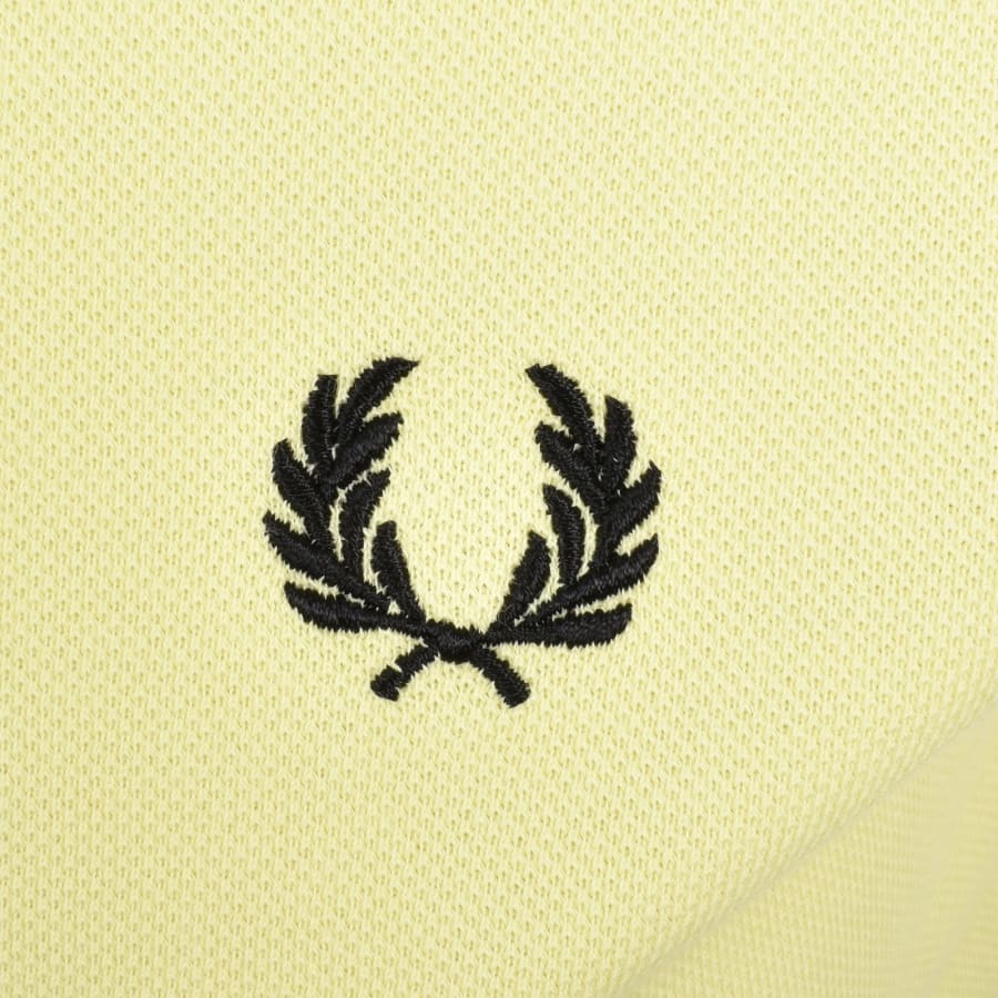 Image number 3 for Fred Perry Twin Tipped Polo T Shirt Yellow