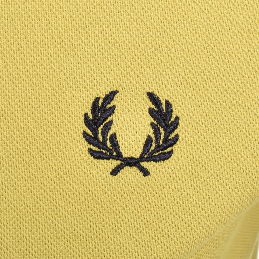 Image number 3 for Fred Perry Twin Tipped Polo T Shirt Yellow