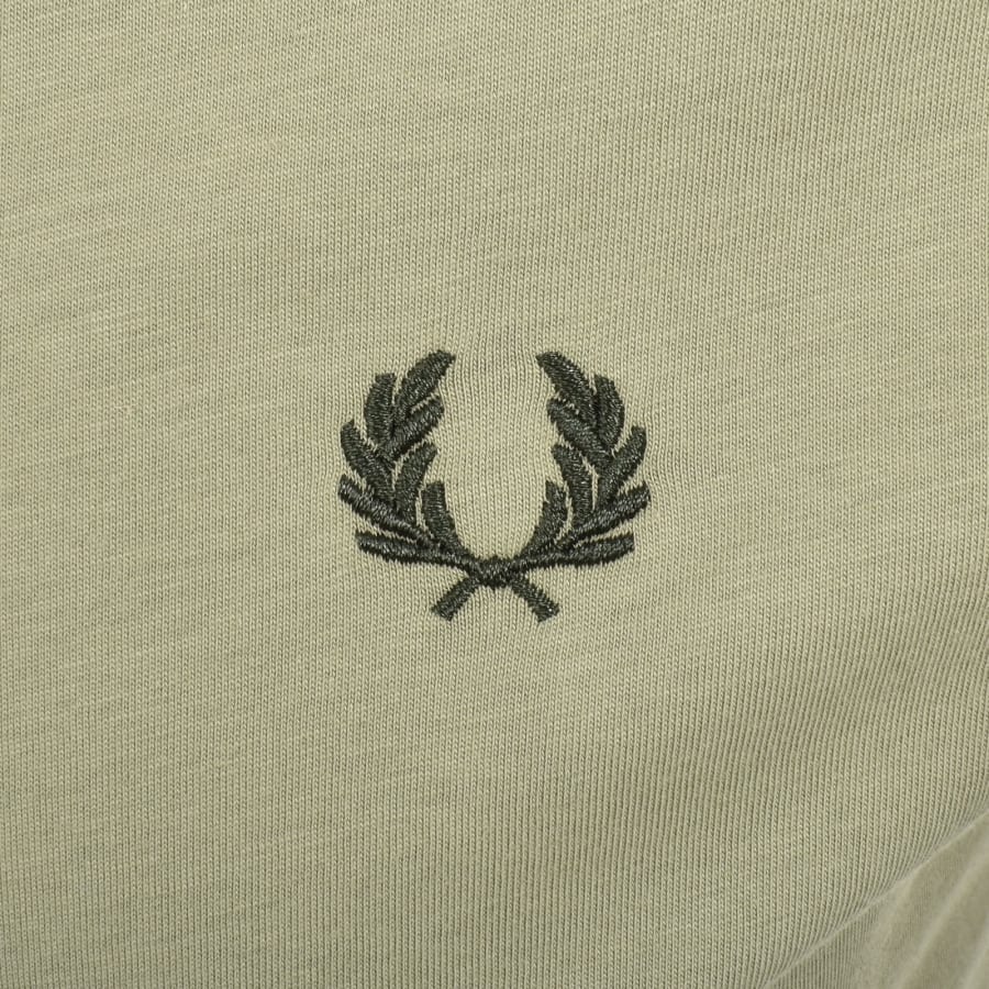 Image number 3 for Fred Perry Twin Tipped Short Sleeved T Shirt Green