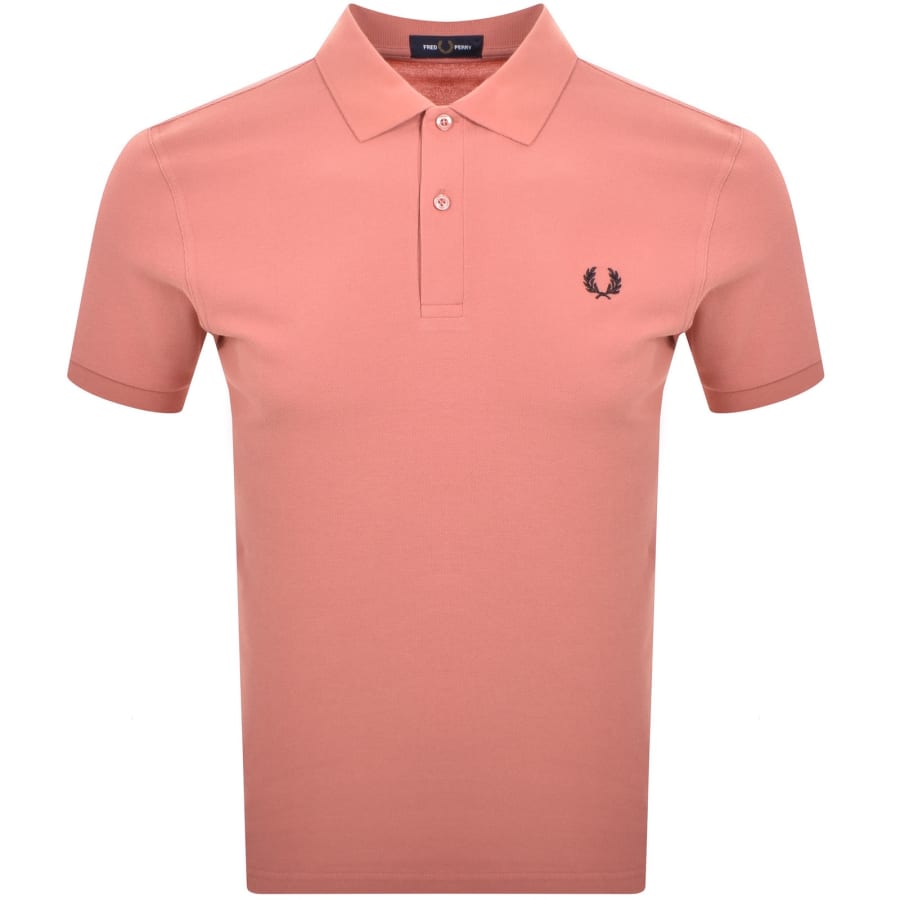 Image number 1 for Fred Perry Polo T Shirt Pink