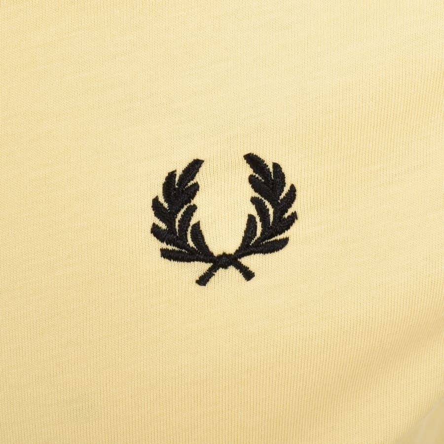 Image number 3 for Fred Perry Twin Tipped Short Sleeved TShirt Yellow