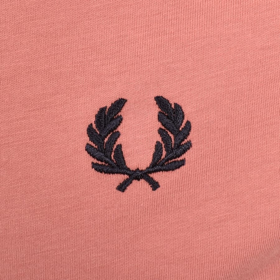 Image number 3 for Fred Perry Twin Tipped Short Sleeved T Shirt Pink