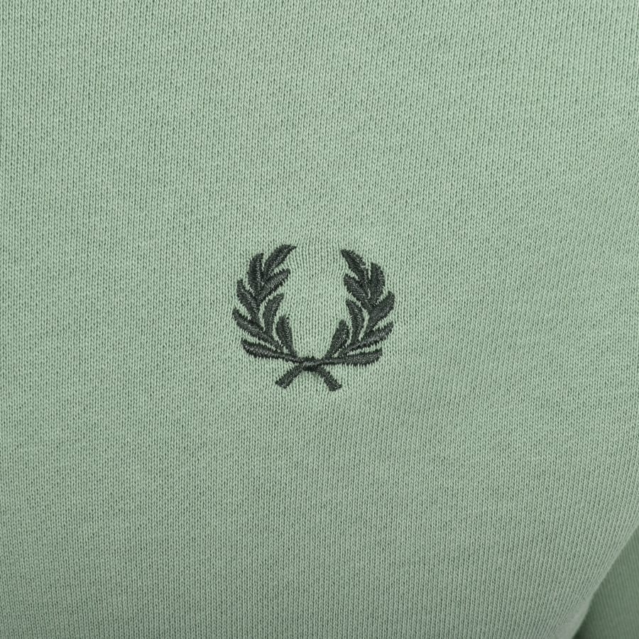 Image number 3 for Fred Perry Crew Neck Sweatshirt Green