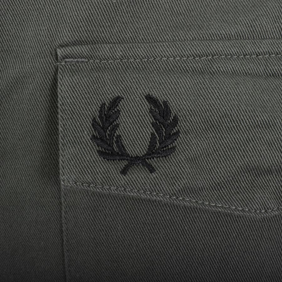 Image number 3 for Fred Perry Zip Overshirt Green