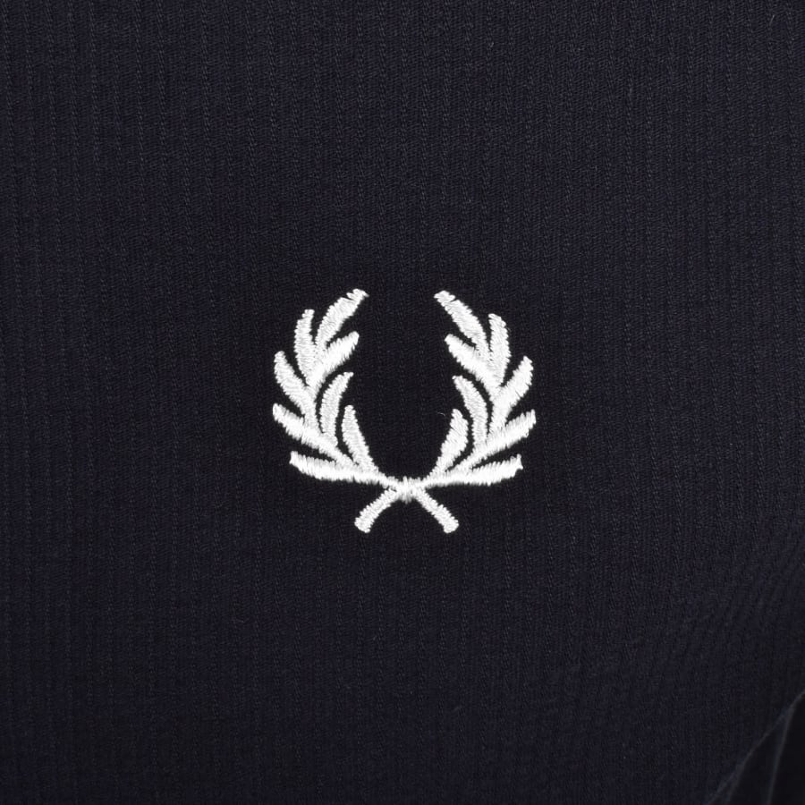 Image number 3 for Fred Perry Seersucker Shirt Navy