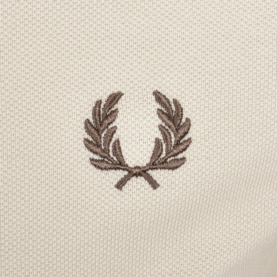 Image number 3 for Fred Perry Twin Tipped Polo T Shirt Beige