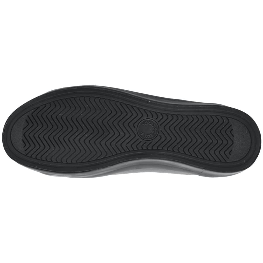 Image number 5 for Fred Perry Baseline Leather Trainers Black