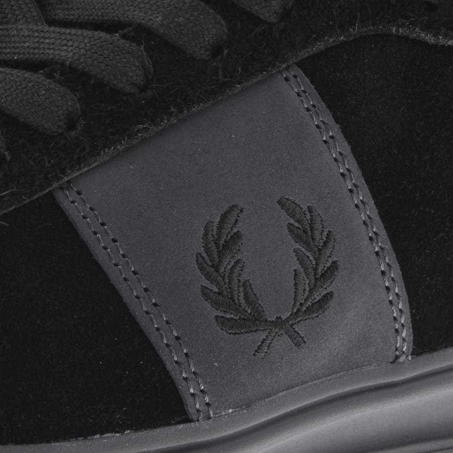 Image number 4 for Fred Perry B4 Suede Trainers Black