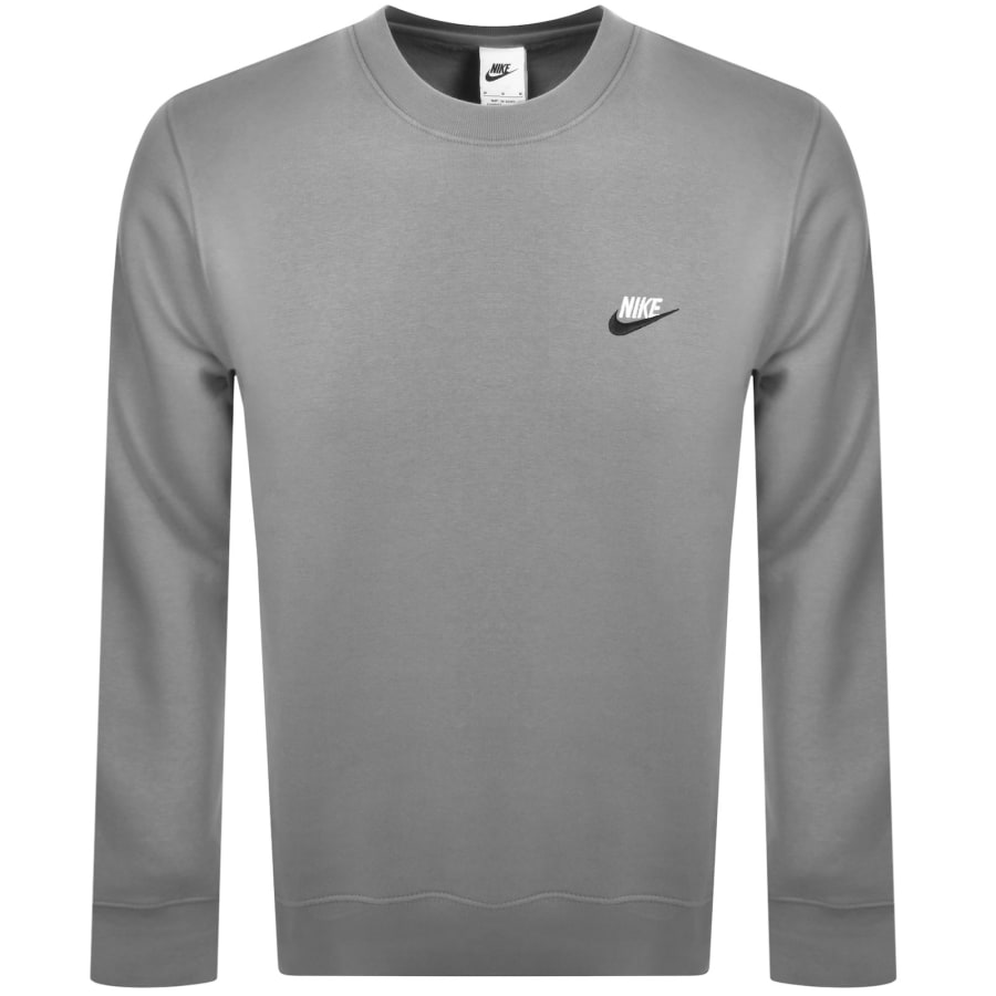 Image number 1 for Nike Crew Neck Club Sweatshirt Grey