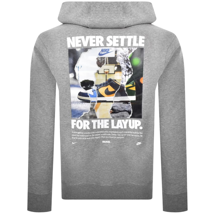 Image number 5 for Nike Dunk Club Hoodie Grey