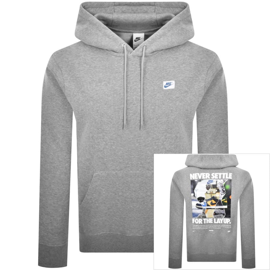Image number 1 for Nike Dunk Club Hoodie Grey