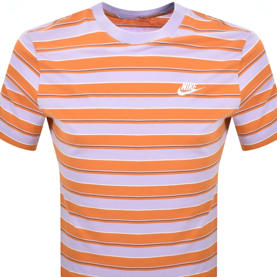 Image number 2 for Nike Club Stripe T Shirt Purple