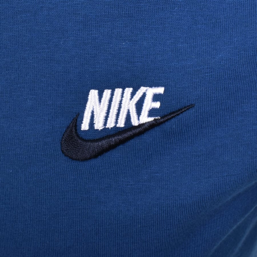 Image number 3 for Nike Club Logo T Shirt Blue