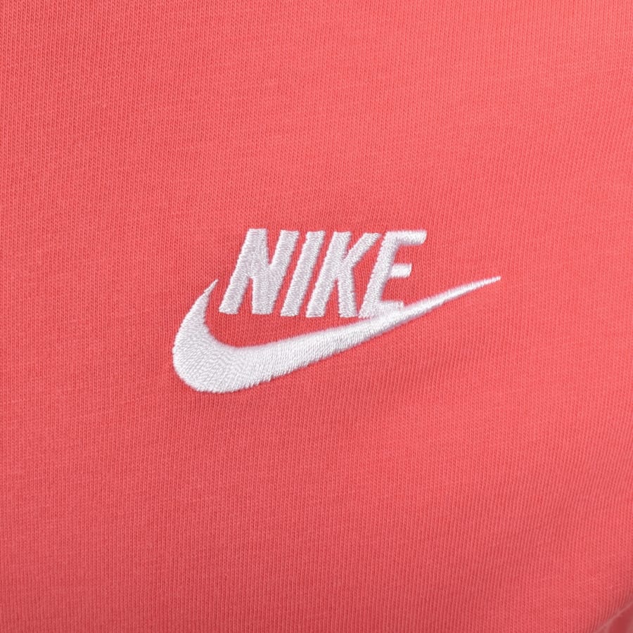 Image number 3 for Nike Crew Neck Club T Shirt Orange