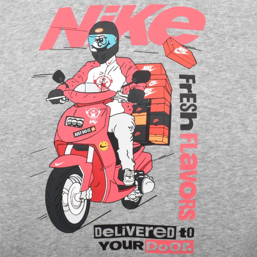 Image number 3 for Nike Club Hoodie Grey