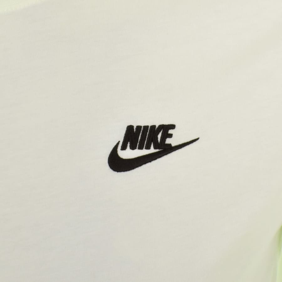 Image number 3 for Nike Crew Neck Club T Shirt White