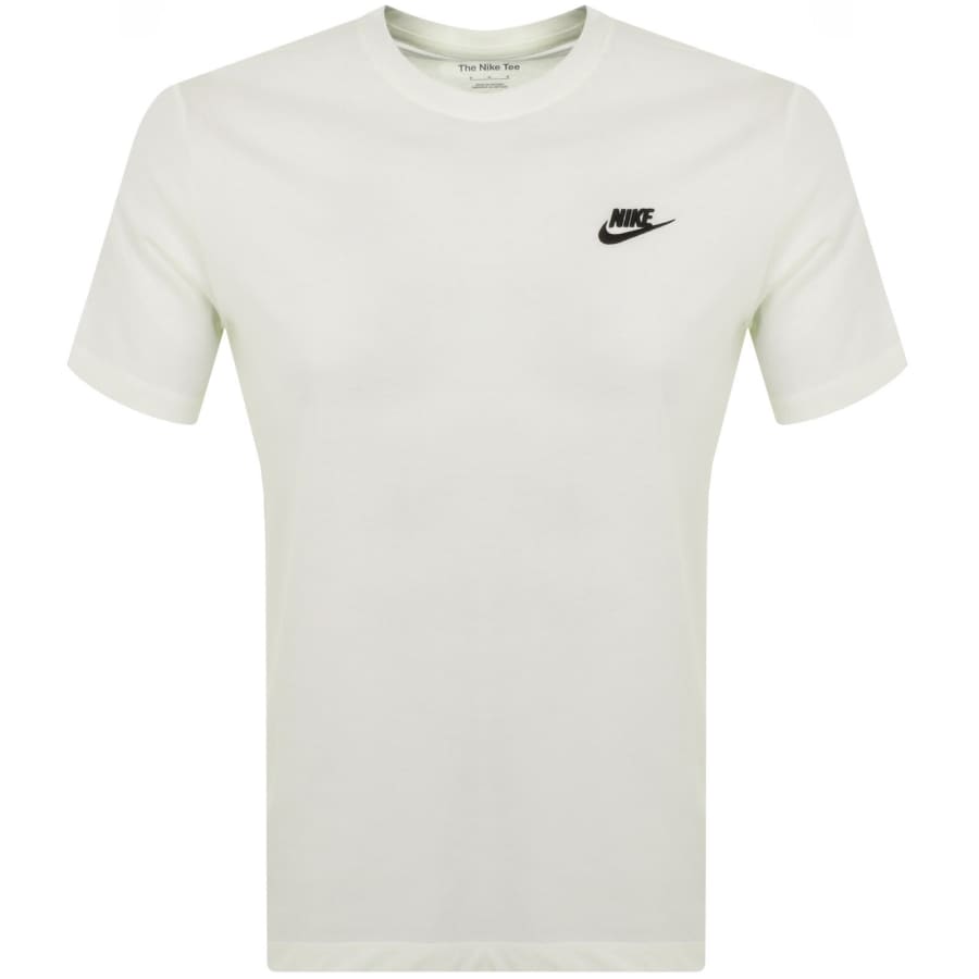 Image number 1 for Nike Crew Neck Club T Shirt White