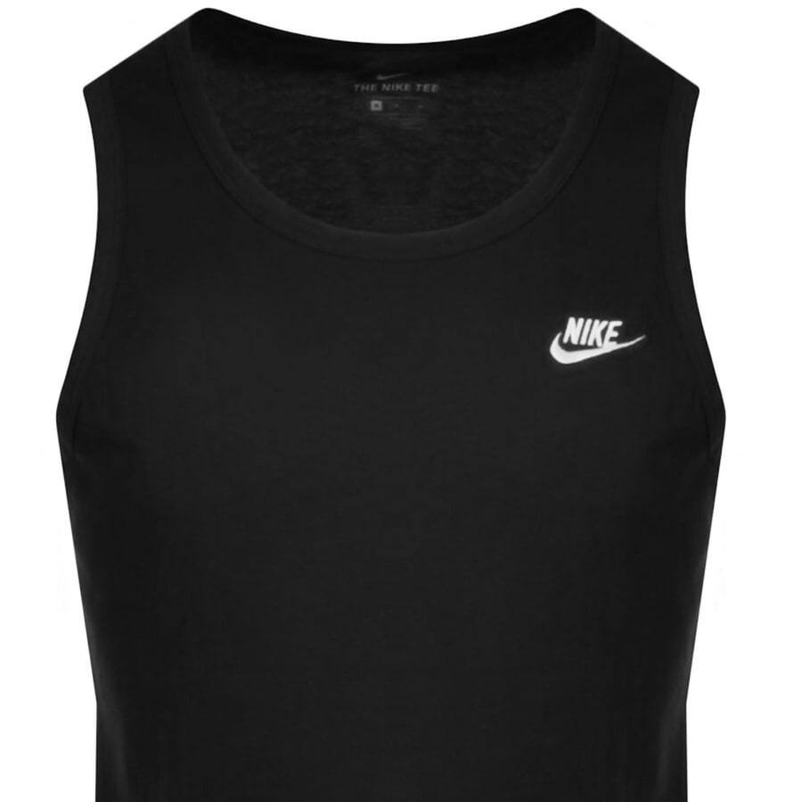 Image number 2 for Nike Club Logo Vest T Shirt Black