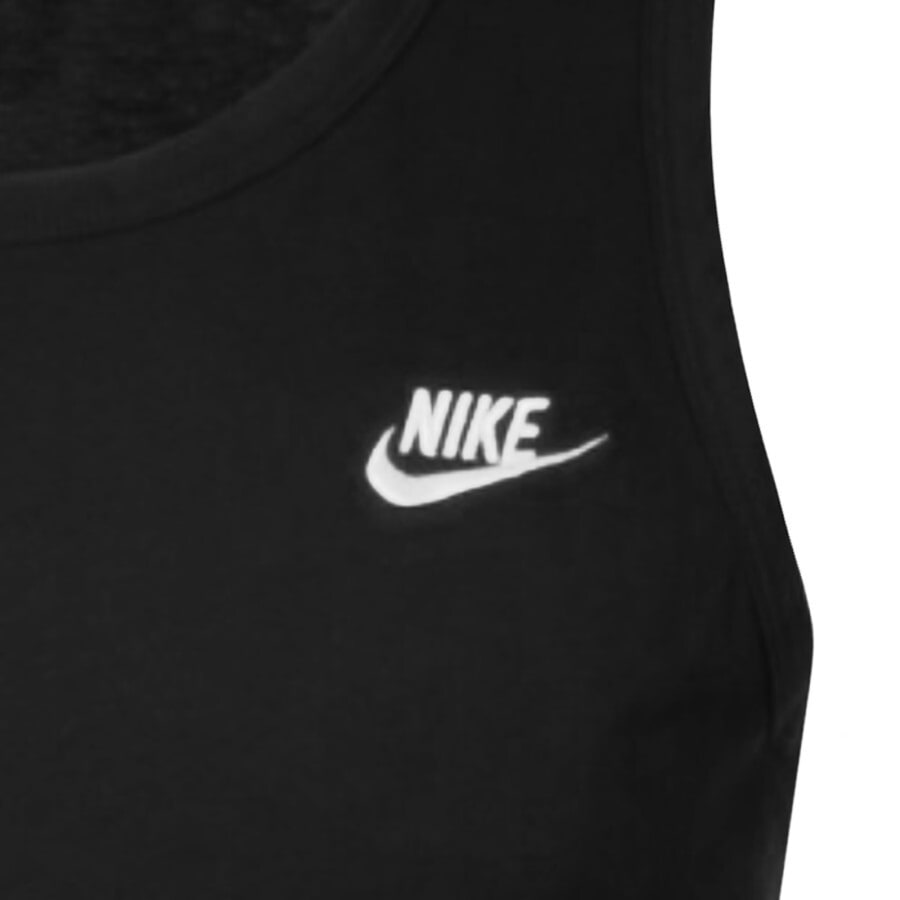 Image number 3 for Nike Club Logo Vest T Shirt Black