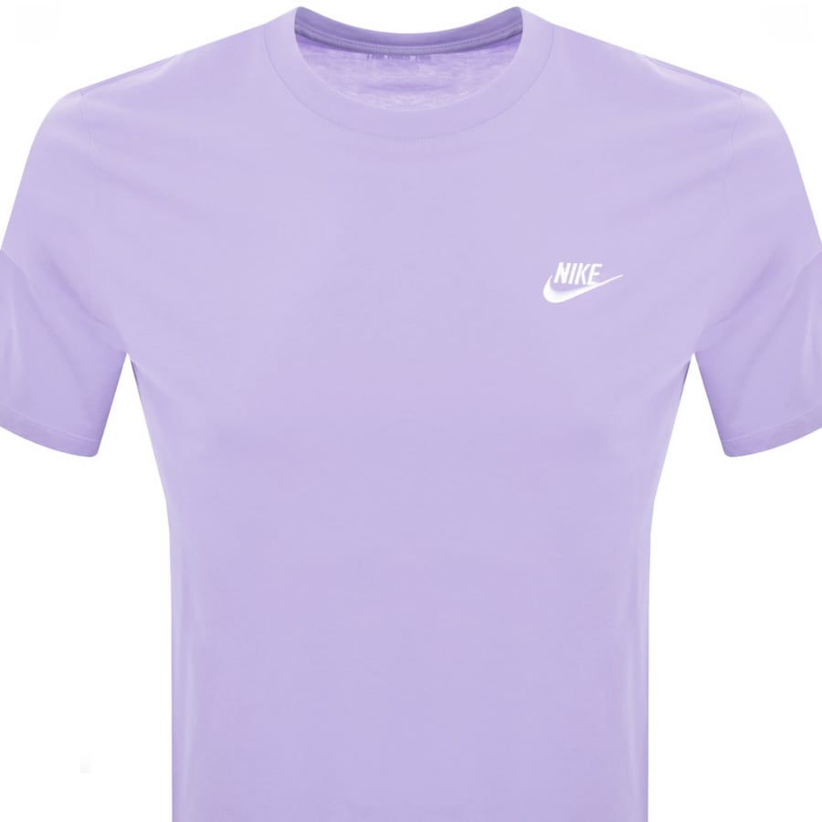 Image number 2 for Nike Crew Neck Club T Shirt Purple