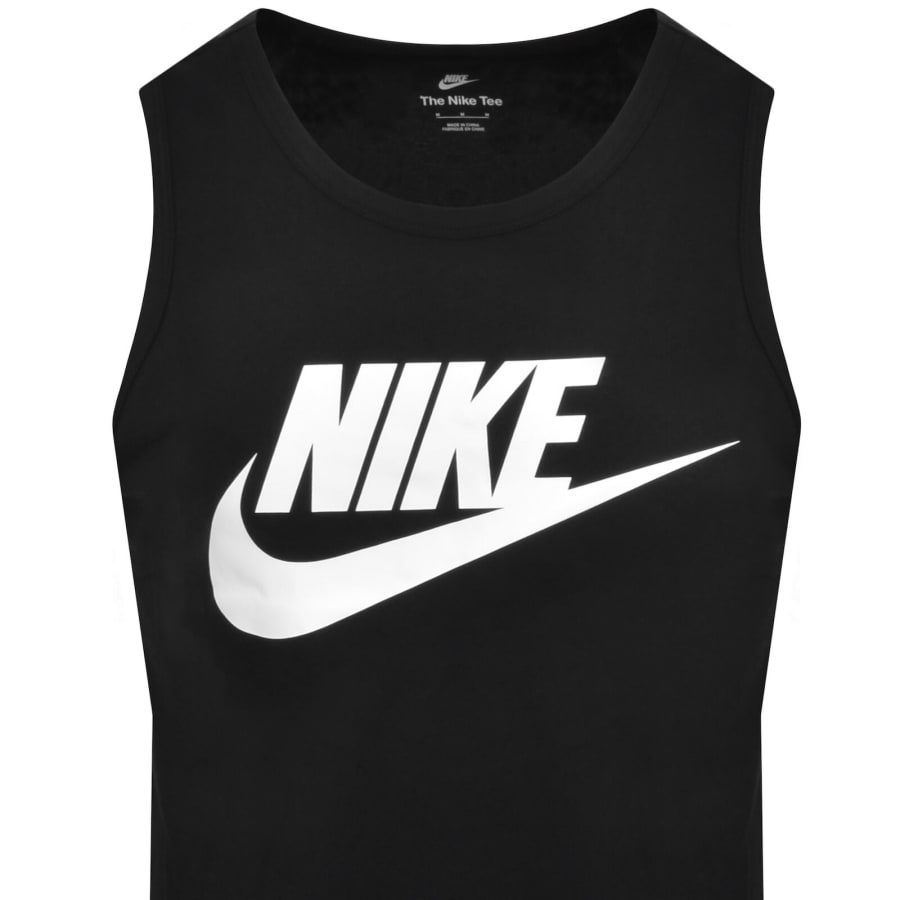 Image number 2 for Nike Futura Icon Logo Vest T Shirt Black