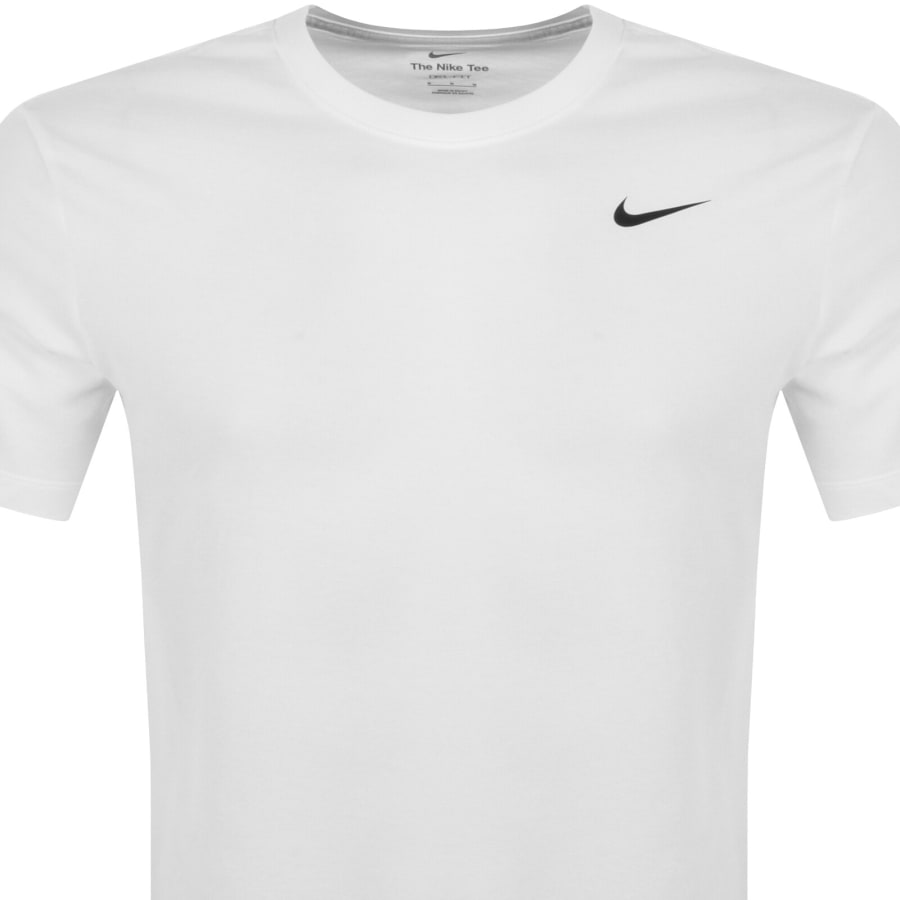Image number 2 for Nike Training Dri Fit Logo T Shirt White