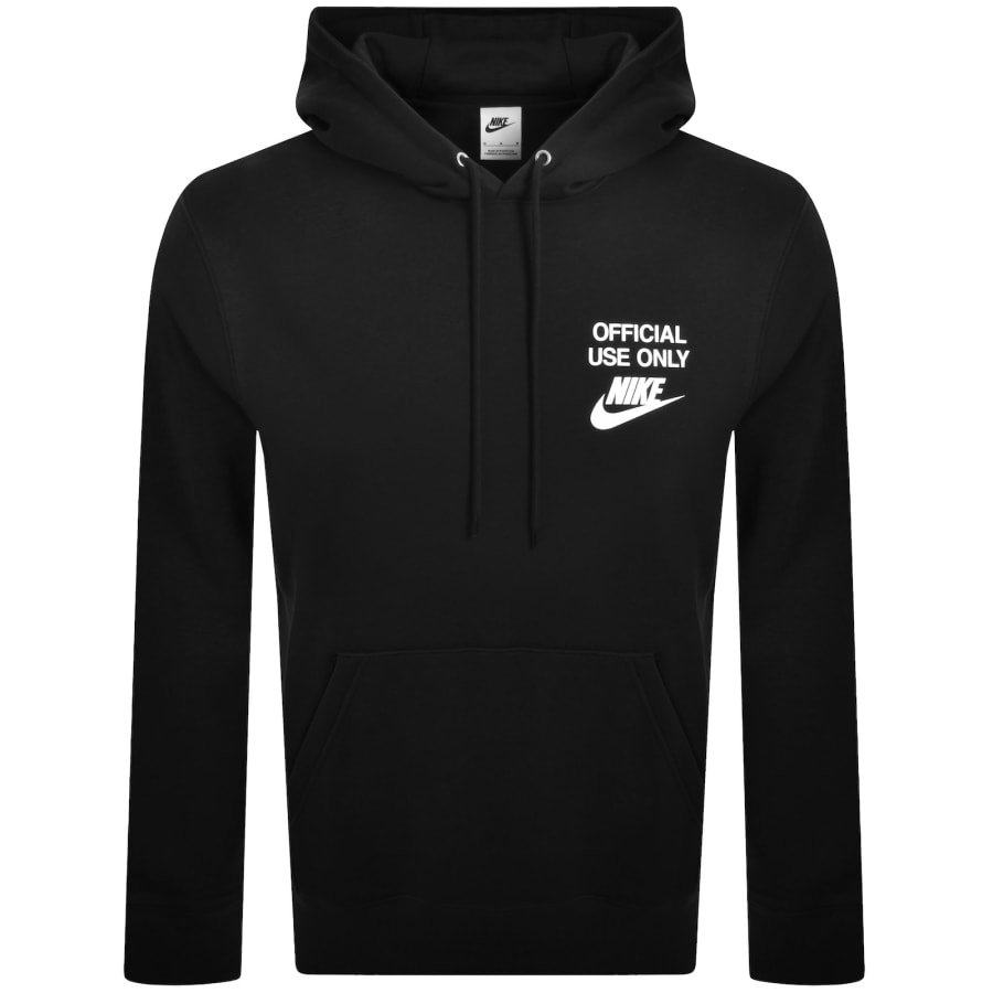 Image number 2 for Nike Official Use Logo Hoodie Black