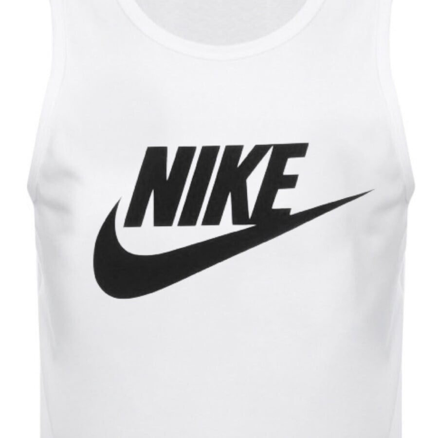 Image number 3 for Nike Futura Icon Logo Vest T Shirt White