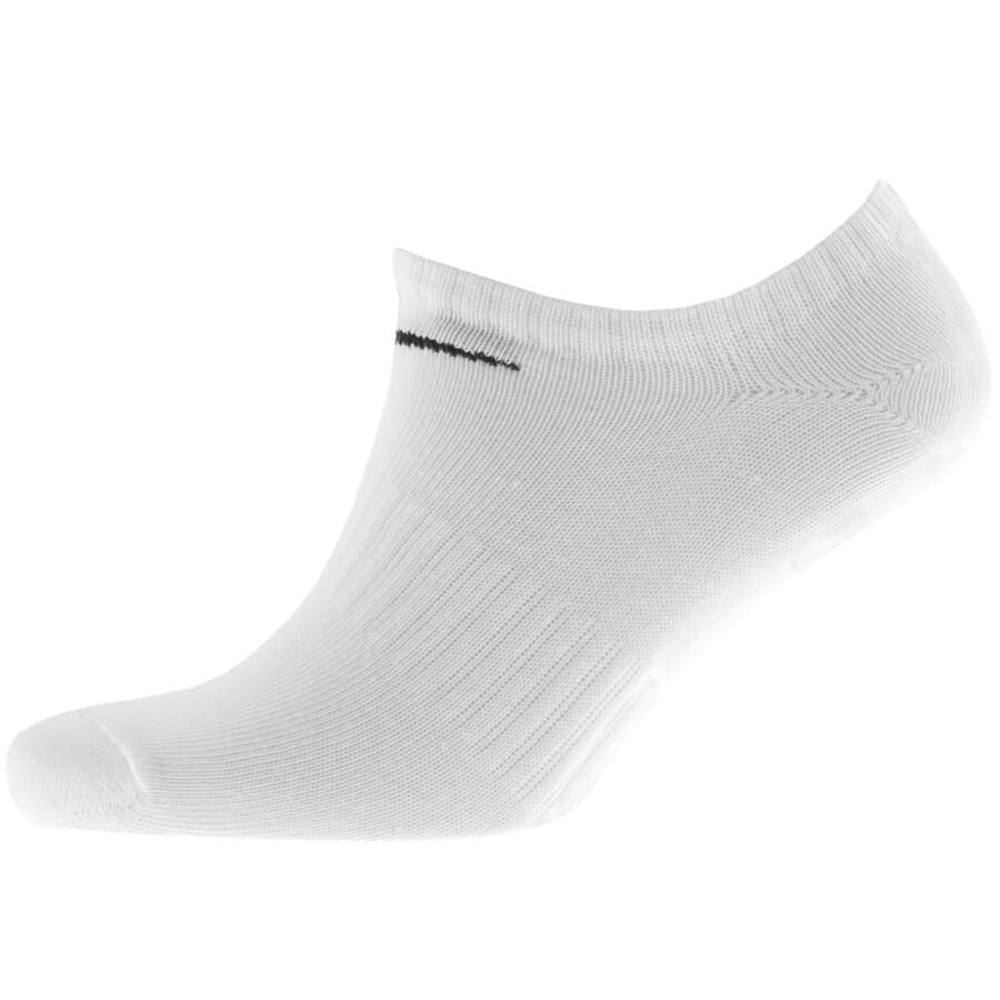 Image number 2 for Nike 6 Pack No Show Trainer Socks White