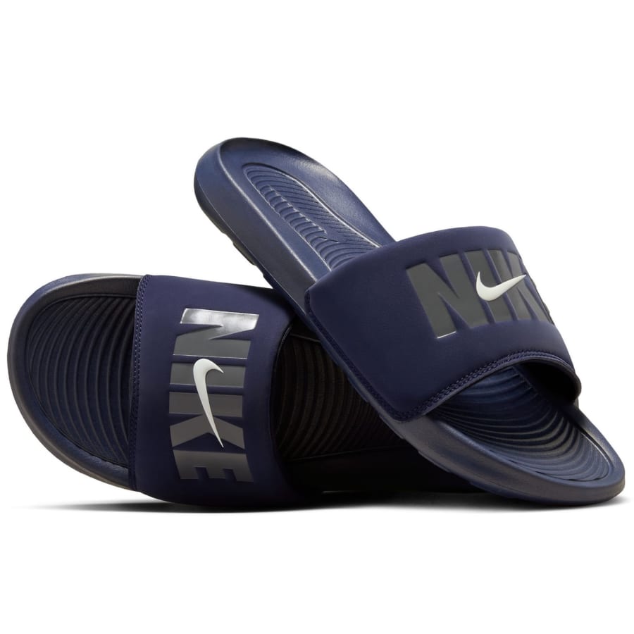 Image number 3 for Nike Victori Shower Sliders Navy