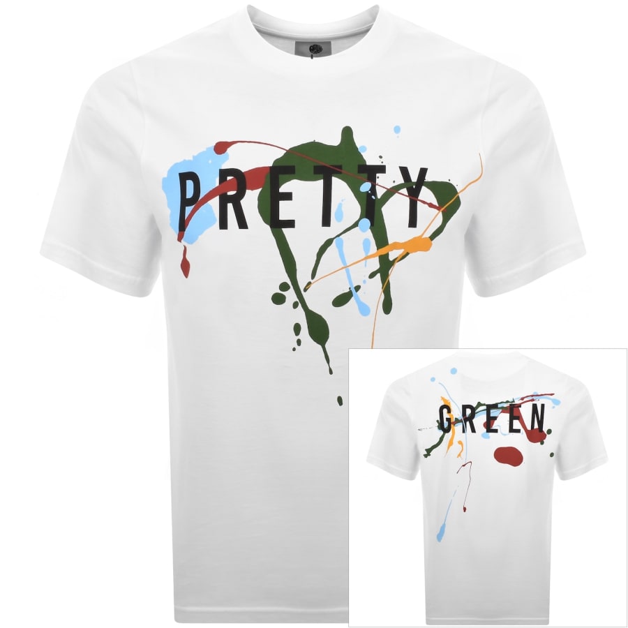 Image number 1 for Pretty Green Convergence T Shirt White