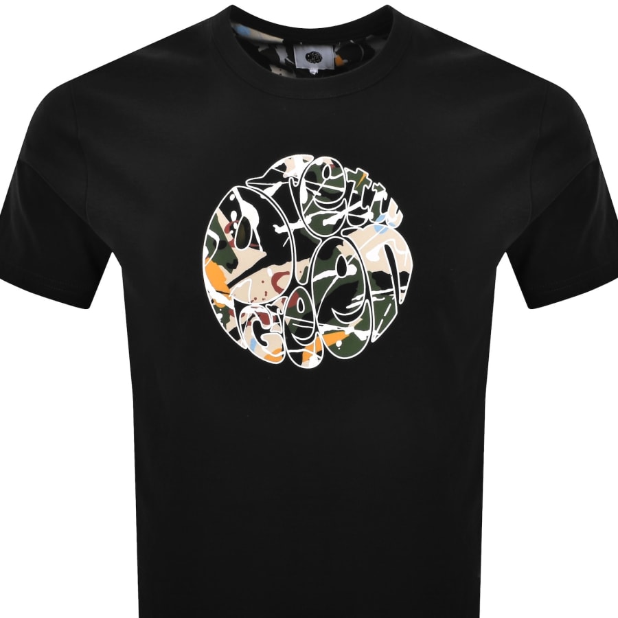 Image number 2 for Pretty Green Convergence Logo T Shirt Black