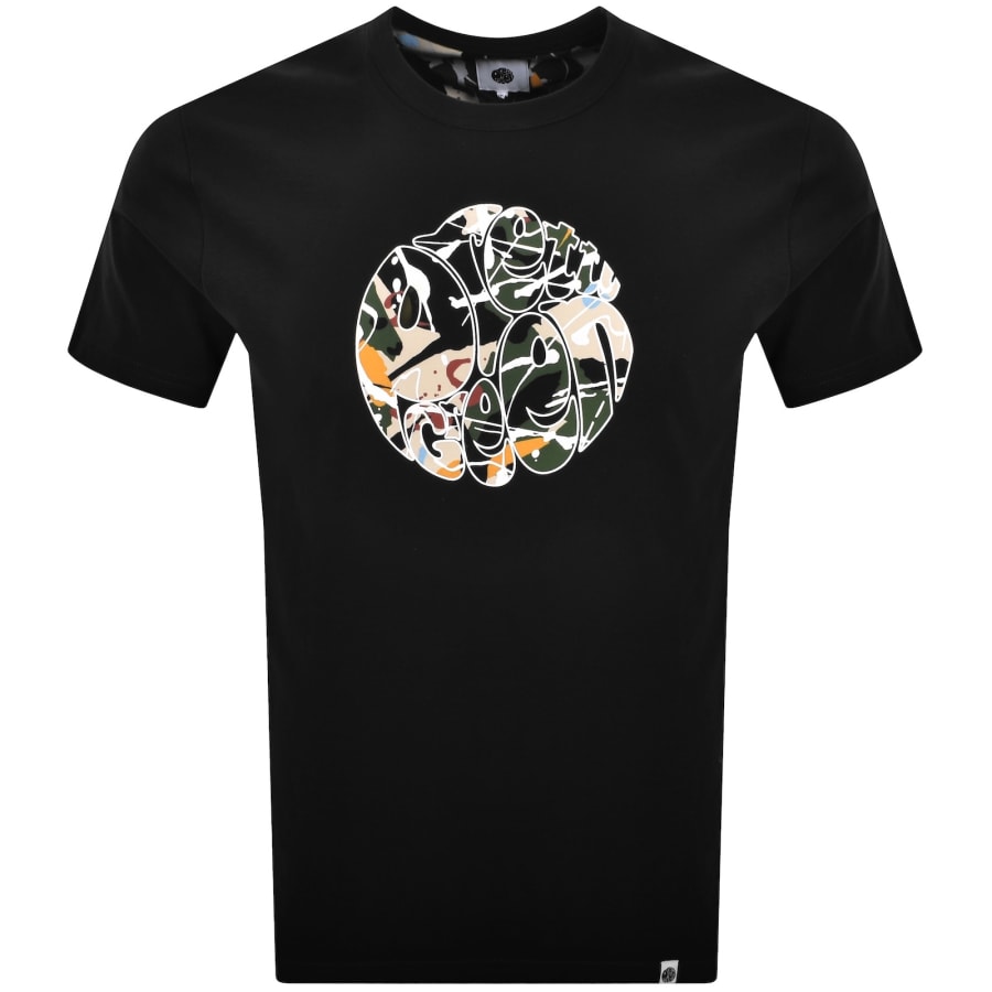 Image number 1 for Pretty Green Convergence Logo T Shirt Black