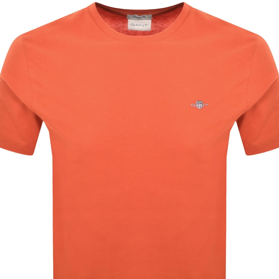 Image number 2 for Gant Regular Fit Shield T Shirt Orange
