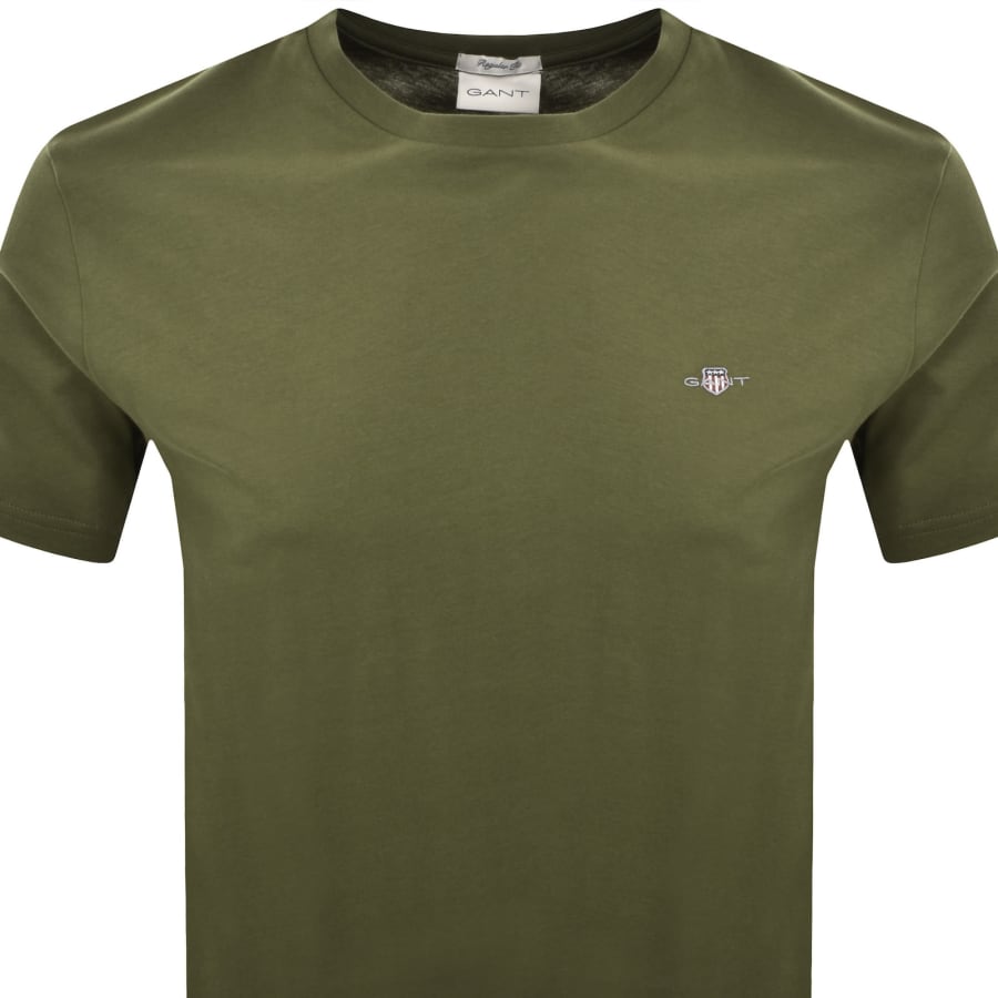 Image number 2 for Gant Regular Fit Shield T Shirt Green