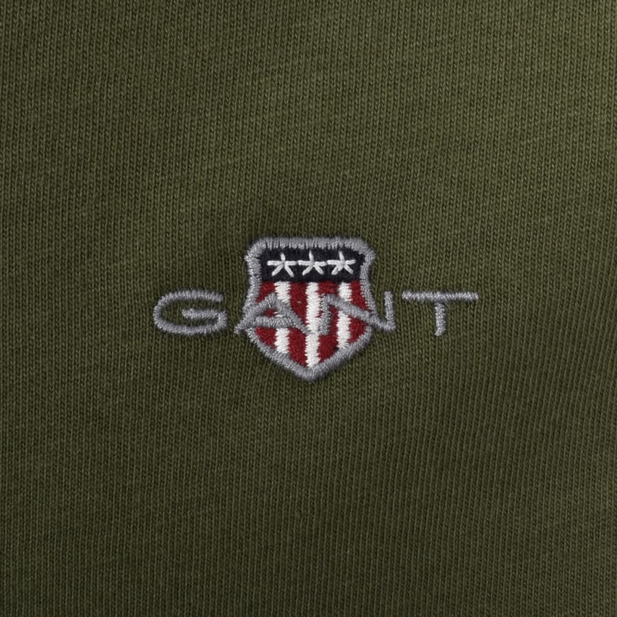 Image number 3 for Gant Regular Fit Shield T Shirt Green
